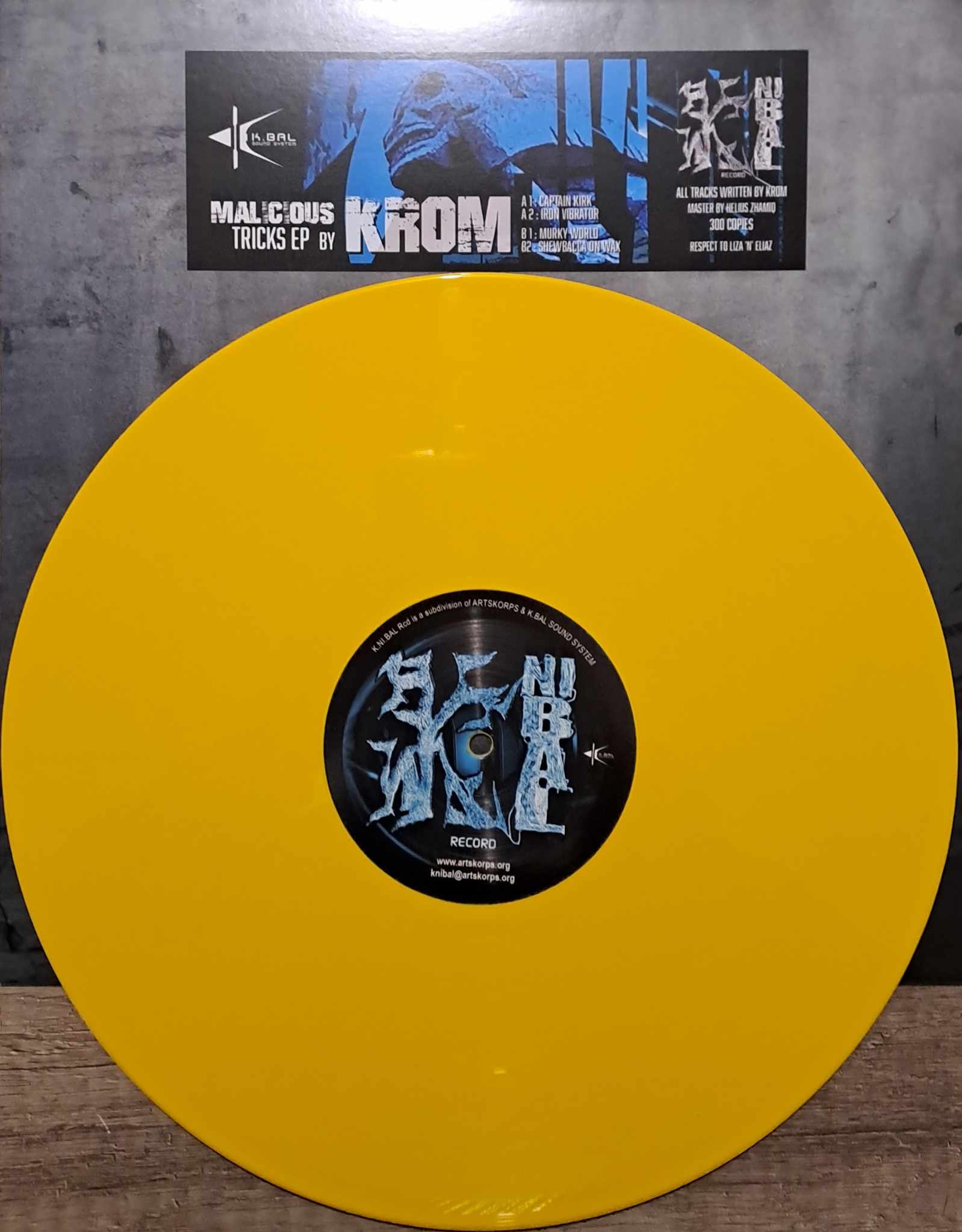 K.Ni.Bal Record 12 Jaune - vinyle hardcore